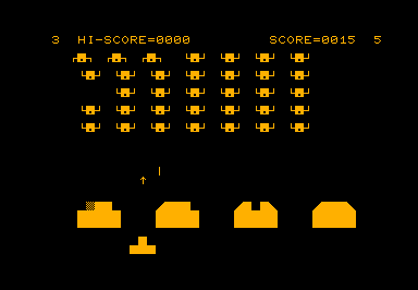 Cosmic Raiders game screenshot for Commodore PET